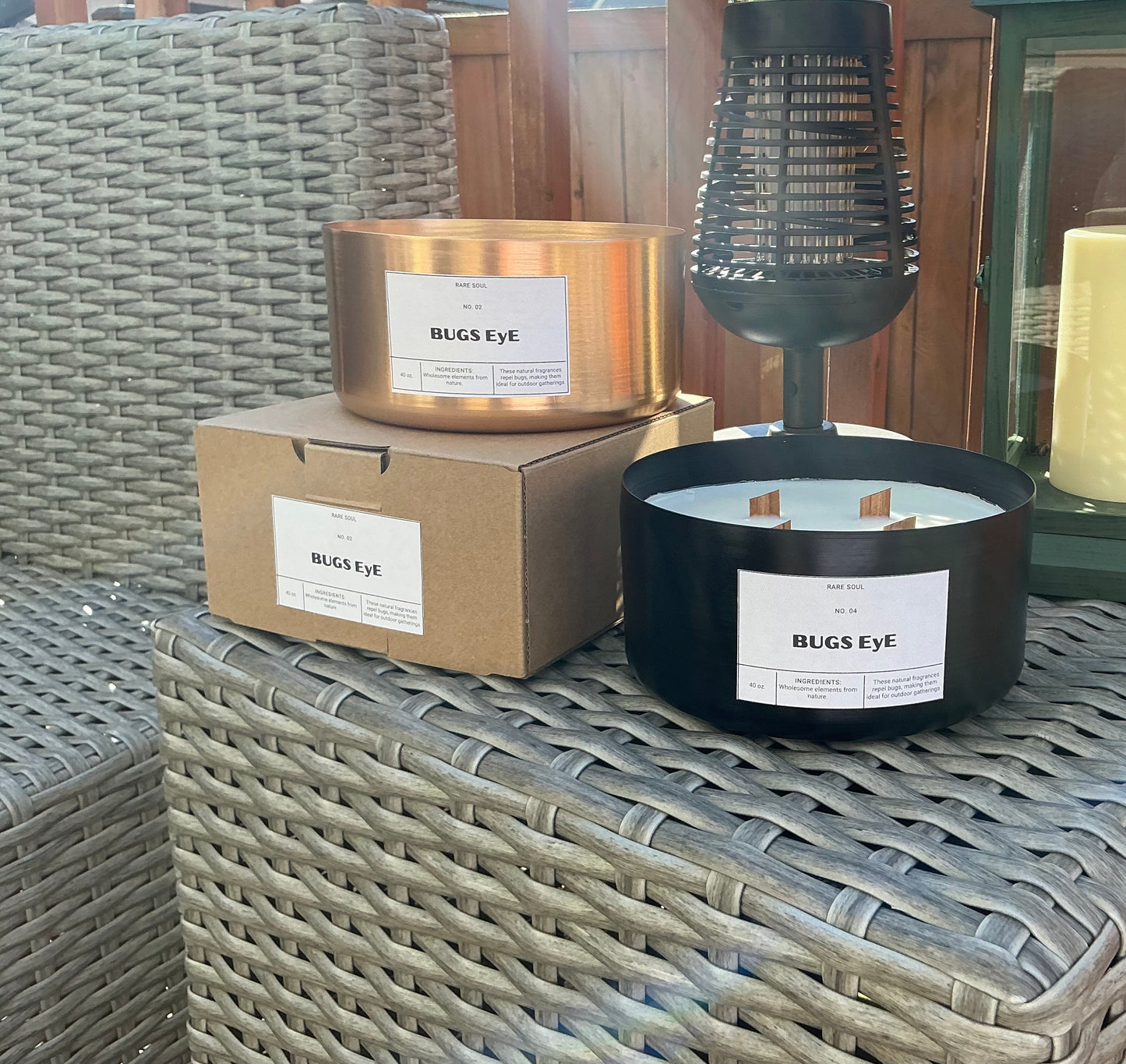 Bug repellent candle